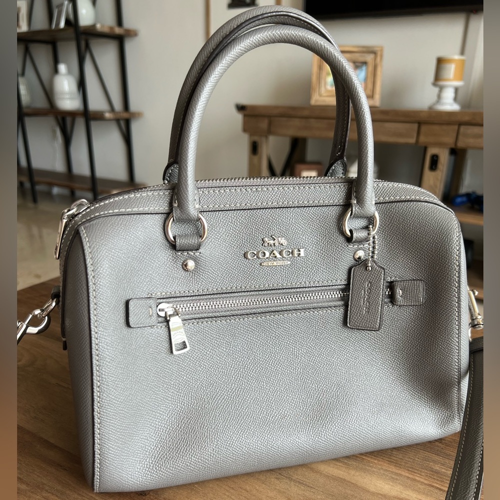 Gray Coach bag